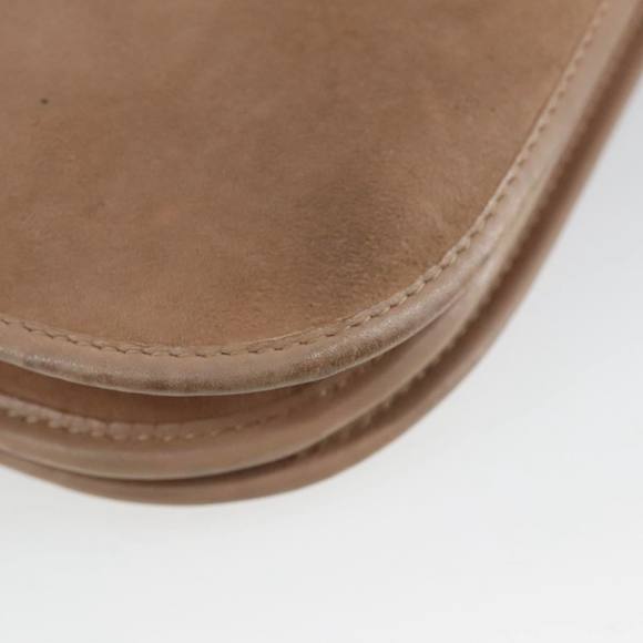 Christian Dior Shoulder Bag Suede Beige Gold Auth 101182 - Picture 13 of 16